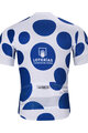 BONAVELO Tricou de ciclism cu mânecă scurtă - LA VUELTA - alb/albastru