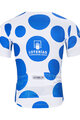 BONAVELO Tricou de ciclism cu mânecă scurtă - LA VUELTA - alb/albastru