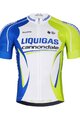 BONAVELO Tricou de ciclism cu mânecă scurtă - LIQUIGAS CANNONDALE - albastru/verde/alb