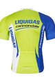 BONAVELO Tricou de ciclism cu mânecă scurtă - LIQUIGAS CANNONDALE - albastru/verde/alb
