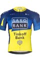 BONAVELO Tricou de ciclism cu mânecă scurtă - SAXO BANK TINKOFF - albastru/galben