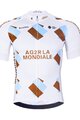 BONAVELO Tricou de ciclism cu mânecă scurtă - AG2R LA MONDIALE - alb/albastru