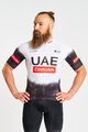 BONAVELO Tricou de ciclism cu mânecă scurtă - UAE 2025 - alb/negru