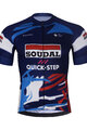 BONAVELO Tricou de ciclism cu mânecă scurtă - SOUDAL-QUICKSTEP 2025 - albastru/alb