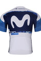 BONAVELO Tricou de ciclism cu mânecă scurtă - MOVISTAR 2025 - alb/albastru