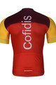 BONAVELO Tricou de ciclism cu mânecă scurtă - COFIDIS 2025 - roșu/galben