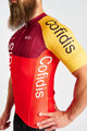 BONAVELO Tricou de ciclism cu mânecă scurtă - COFIDIS 2025 - roșu/galben