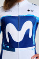 BONAVELO Tricou de cilism pentru iarnă cu mânecă lungă - MOVISTAR 2025 WINTER  - alb/albastru