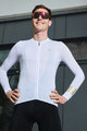 HOLOKOLO Tricou de ciclism cu mânecă lungă de vară - VICTORIOUS GOLD ELITE - alb
