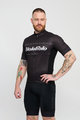 HOLOKOLO Tricou de ciclism cu mânecă scurtă - GEAR UP - negru
