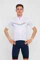 HOLOKOLO Tricou de ciclism cu mânecă scurtă - LEVEL UP - alb