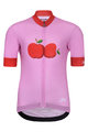 HOLOKOLO Tricou de ciclism cu mânecă scurtă - FRUIT - roz