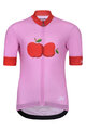 HOLOKOLO Tricou de ciclism cu mânecă scurtă - FRUIT - roz/roșu