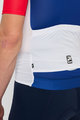 HOLOKOLO Tricou de ciclism cu mânecă scurtă - TECHNICAL  - alb/albastru