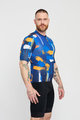 HOLOKOLO Tricou de ciclism cu mânecă scurtă - STROKES - portocaliu/albastru