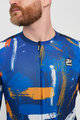 HOLOKOLO Tricou de ciclism cu mânecă scurtă - STROKES - portocaliu/albastru