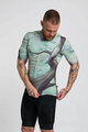 HOLOKOLO Tricou de ciclism cu mânecă scurtă - FOREST - verde/maro