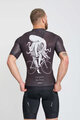 HOLOKOLO Tricou de ciclism cu mânecă scurtă - OCTOPUS - negru/alb