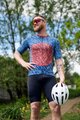 HOLOKOLO Tricou de ciclism cu mânecă scurtă - TAMELESS - albastru/roșu