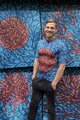 HOLOKOLO Tricou de ciclism cu mânecă scurtă - TAMELESS - albastru/roșu