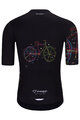 HOLOKOLO Tricou de ciclism cu mânecă scurtă - MAAPPI DARK - negru/multicolor