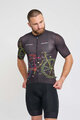 HOLOKOLO Tricou de ciclism cu mânecă scurtă - MAAPPI DARK - negru/multicolor