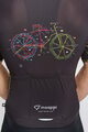 HOLOKOLO Tricou de ciclism cu mânecă scurtă - MAAPPI DARK - negru/multicolor