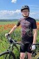 HOLOKOLO Tricou de ciclism cu mânecă scurtă - MAAPPI DARK - negru/multicolor