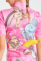 HOLOKOLO Tricou de ciclism cu mânecă scurtă - SAFARI - roz/multicolor