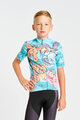 HOLOKOLO Tricou de ciclism cu mânecă scurtă - SAFARI - turcoaz/multicolor