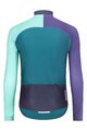 HOLOKOLO Tricou de cilism pentru iarnă cu mânecă lungă - PERFORMANCE WINTER - mov/verde