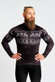 HOLOKOLO Tricou de cilism pentru iarnă cu mânecă lungă - FROSTTRAIL WINTER - negru