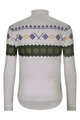 HOLOKOLO Tricou de cilism pentru iarnă cu mânecă lungă - FROSTTRAIL WINTER - gri/verde