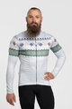 HOLOKOLO Tricou de cilism pentru iarnă cu mânecă lungă - FROSTTRAIL WINTER - gri/verde