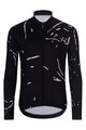 HOLOKOLO Tricou de cilism pentru iarnă cu mânecă lungă - PASSION WINTER - negru/alb