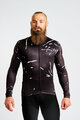 HOLOKOLO Tricou de cilism pentru iarnă cu mânecă lungă - PASSION WINTER - negru/alb