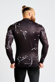 HOLOKOLO Tricou de cilism pentru iarnă cu mânecă lungă - PASSION WINTER - negru/alb
