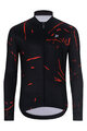 HOLOKOLO Tricou de cilism pentru iarnă cu mânecă lungă - PASSION WINTER - negru/roșu