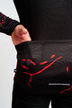 HOLOKOLO Tricou de cilism pentru iarnă cu mânecă lungă - PASSION WINTER - negru/roșu