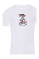 NU. BY HOLOKOLO Tricou de ciclism cu mânecă scurtă - PEDAL POWER - alb
