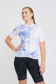 RIVANELLE BY HOLOKOLO Tricou de ciclism cu mânecă scurtă - FLOWERY LADY - alb/mov/albastru