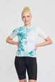 RIVANELLE BY HOLOKOLO Tricou de ciclism cu mânecă scurtă - FLOWERY LADY - alb/verde