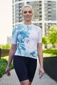 RIVANELLE BY HOLOKOLO Tricou de ciclism cu mânecă scurtă - FLOWERY LADY - alb/verde