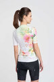 RIVANELLE BY HOLOKOLO Tricou de ciclism cu mânecă scurtă - FLOWERY LADY - alb/roz/verde