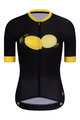 RIVANELLE BY HOLOKOLO Tricou de ciclism cu mânecă scurtă - FRUIT LADY - negru/galben