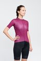 RIVANELLE BY HOLOKOLO Tricou de ciclism cu mânecă scurtă - VICTORIOUS GOLD LADY - bordo