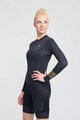 RIVANELLE BY HOLOKOLO Tricou de ciclism cu mânecă lungă de vară - VICTORIOUS GOLD ELITE LADY - negru