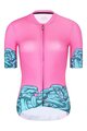 RIVANELLE BY HOLOKOLO Tricou de ciclism cu mânecă scurtă - MEDUSA - roz/turcoaz