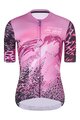 RIVANELLE BY HOLOKOLO Tricou de ciclism cu mânecă scurtă - ROSESCAPE - mov/negru