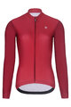 RIVANELLE BY HOLOKOLO Tricou de cilism pentru iarnă cu mânecă lungă - PERFORMANCE WINTER - bordo